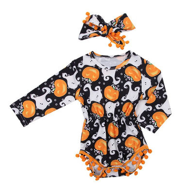 Spring Autumn Casual Fashion Jumpsuits Baby Long Sleeve Pumpkin Printing Rompers Headhand Kids Clothes
Spring Autumn Casual Fashion Jumpsuits Baby Long Sleeve Pumpkin Printing Rompers Headhand Kids Clothes