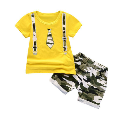 Summer Boys Clothing Fashion Toddler Kids Baby Boy Tie Print T shirt TopsCamouflage Short Pants Outfits Clothes Set
Summer Boys Clothing Fashion Toddler Kids Baby Boy Tie Print T shirt TopsCamouflage Short Pants Outfits Clothes Set