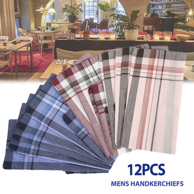 Mens Vintage Large Plaid Striped Cotton Handkerchief Pocket 38cm Square Chest Towel Party Accessories
Mens Vintage Large Plaid Striped Cotton Handkerchief Pocket 38cm Square Chest Towel Party Accessories
