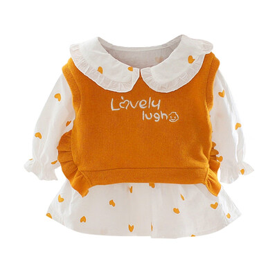 Baby Girls Dress Sets Kids Heart Pattern Dresses Casual Long Flare Sleeve Tutu Sundress With Sweater
Baby Girls Dress Sets Kids Heart Pattern Dresses Casual Long Flare Sleeve Tutu Sundress With Sweater