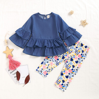Toddler Girls Clothes Set Ruffled Tops With Flare Sleeve Long Pants Ruffling T-shirt Floral Pants Kids Girls Outfits 12M-5Y
Toddler Girls Clothes Set Ruffled Tops With Flare Sleeve Long Pants Ruffling T-shirt Floral Pants Kids Girls Outfits 12M-5Y