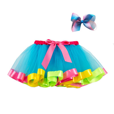 Girls Summer Mesh Rainbow Color Matching High Waist Skirt Short Pleated Sweet SkirtHairband
Girls Summer Mesh Rainbow Color Matching High Waist Skirt Short Pleated Sweet SkirtHairband