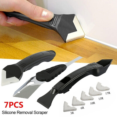 Willstar 7PCS Silicone Removal Scraper Caulking Tool Kit Sealant Finishing Caulking Tool for Bathroom Kitchen Counter Sink
Willstar 7PCS Silicone Removal Scraper Caulking Tool Kit Sealant Finishing Caulking Tool for Bathroom Kitchen Counter Sink