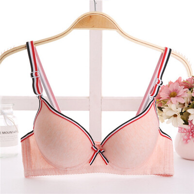 Back Closure Push Up Bra Stylish Comfortable Striped Patchwork Color Girl Thin Thick Underwire Bra with Bow Adjustable Straps
Back Closure Push Up Bra Stylish Comfortable Striped Patchwork Color Girl Thin Thick Underwire Bra with Bow Adjustable Straps
