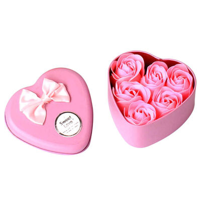 6Pcs Scented Rose Petal Gift Heart Shape Box Bath Body Soap Flower Gift Wedding Party Favor
6Pcs Scented Rose Petal Gift Heart Shape Box Bath Body Soap Flower Gift Wedding Party Favor