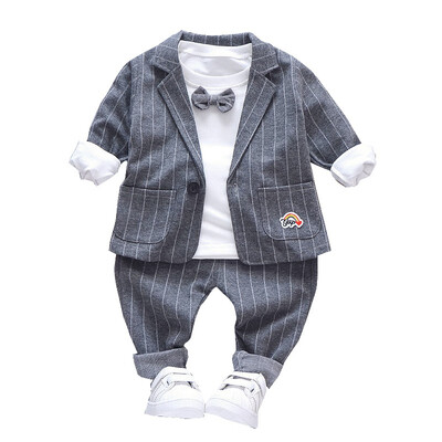 3Pcs Autumn Baby Boy Clothes Long Sleeve T-shirt Striped Print Coat Trousers Pants Clothes
3Pcs Autumn Baby Boy Clothes Long Sleeve T-shirt Striped Print Coat Trousers Pants Clothes