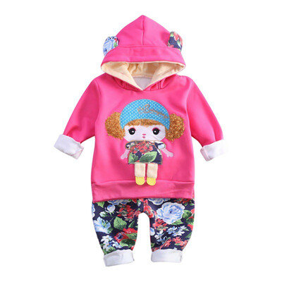 Baby Girls Long Sleeve Cartoon Print Autumn Hoodie Thicken Sweatshirt TopsFloral Pants Casual Costume Set
Baby Girls Long Sleeve Cartoon Print Autumn Hoodie Thicken Sweatshirt TopsFloral Pants Casual Costume Set