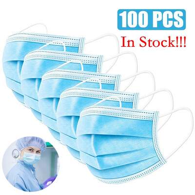 50100PCS 3-Ply Disposable Strong protective mask Dust Mask Flu Face Masks with Elastic Ear Loop
50100PCS 3-Ply Disposable Strong protective mask Dust Mask Flu Face Masks with Elastic Ear Loop