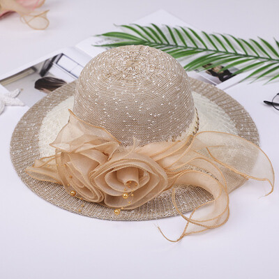 2019 New Summer Female Sun Hat Flower Ribbon Panama Beach Hats for Women Chapeu Feminino Sombrero Floppy Straw Hat
2019 New Summer Female Sun Hat Flower Ribbon Panama Beach Hats for Women Chapeu Feminino Sombrero Floppy Straw Hat
