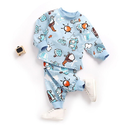 Cute Children Set 0-4T New Autumn Baby Kids Girls Boys Long Sleeve Cartoon Print BlousePants Pajamas Sleepwear Set
Cute Children Set 0-4T New Autumn Baby Kids Girls Boys Long Sleeve Cartoon Print BlousePants Pajamas Sleepwear Set