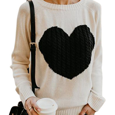 2019 Winter Womens Long-sleeve Love Sweater Knitted Pullover Female Soft Warm Autumn Casual Sweater
2019 Winter Womens Long-sleeve Love Sweater Knitted Pullover Female Soft Warm Autumn Casual Sweater