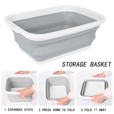 Folding Storage Basket Silicone Laundry Basket Collapsible Cloth Washing Pop Up Storage Bin
Folding Storage Basket Silicone Laundry Basket Collapsible Cloth Washing Pop Up Storage Bin
