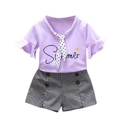 Girl Shorts Set Summer Children Baby Girls Casual Flare Sleeve Tops Letter Print T-shirtShorts Suits Costume Set
Girl Shorts Set Summer Children Baby Girls Casual Flare Sleeve Tops Letter Print T-shirtShorts Suits Costume Set