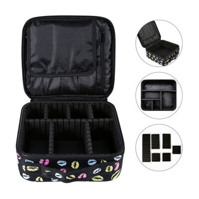Cosmetic Bag Lip Print Large Capacity Multi-functional Cosmetic Bags Full-featured Storage Bag Travel Storage Bag Makeup Tools
Cosmetic Bag Lip Print Large Capacity Multi-functional Cosmetic Bags Full-featured Storage Bag Travel Storage Bag Makeup Tools