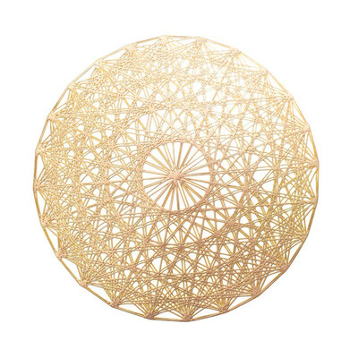 Hollow mat Gold Stamp Placemat Hexagonal Star PVC Placemat Geometric Pattern Placemat
Hollow mat Gold Stamp Placemat Hexagonal Star PVC Placemat Geometric Pattern Placemat