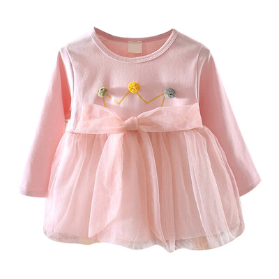 Spring Autumn Girls Dress 1Y-4Y Long Sleeve Crown Mesh Design Dress Casual Pageant Kids Toddler Baby Girl Princess Dresses
Spring Autumn Girls Dress 1Y-4Y Long Sleeve Crown Mesh Design Dress Casual Pageant Kids Toddler Baby Girl Princess Dresses