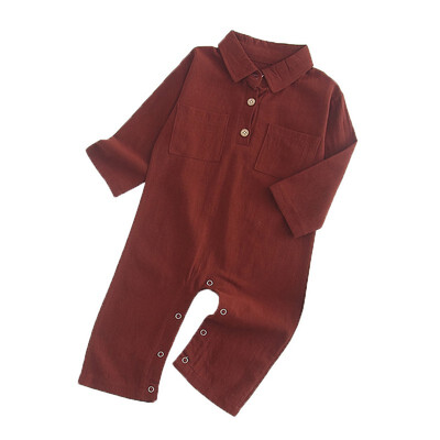 Newborn Infant Baby Boys Lapel Collar Long-sleeved One-piece Cotton Romper Jumpsuits Baby Clothing 0-24M
Newborn Infant Baby Boys Lapel Collar Long-sleeved One-piece Cotton Romper Jumpsuits Baby Clothing 0-24M