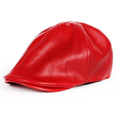 Women Men Fashion Simple Solid Genuine Leather Casual Artist Painter Beret Cap Newsboy Golf Hat
Women Men Fashion Simple Solid Genuine Leather Casual Artist Painter Beret Cap Newsboy Golf Hat