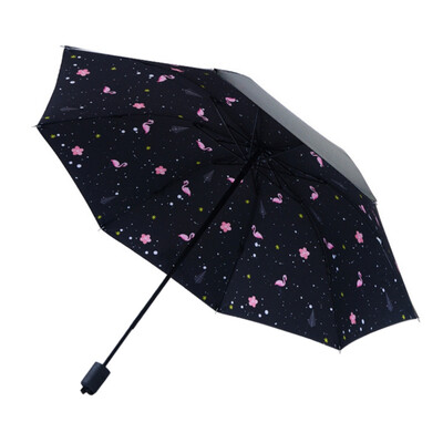 Creative Cartoon Female Vinyl Fabric Umbrella Anti-UV Umbrella Sunscreen Three-fold Umbrella
Creative Cartoon Female Vinyl Fabric Umbrella Anti-UV Umbrella Sunscreen Three-fold Umbrella