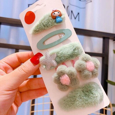 Baby Children Clips 3-12T New Autumn Winter Candy Color Plush Princess Cartoon Imitation Flower Hair Duckbill Clips 5 Pieces
Baby Children Clips 3-12T New Autumn Winter Candy Color Plush Princess Cartoon Imitation Flower Hair Duckbill Clips 5 Pieces