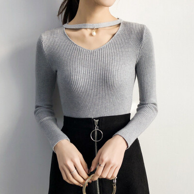 2019 Sweater Women V-Neck Sexy New Autumn Winter Knitting Casual Long Sleeve Solid Color Sweater Loose Female Sweaters
2019 Sweater Women V-Neck Sexy New Autumn Winter Knitting Casual Long Sleeve Solid Color Sweater Loose Female Sweaters