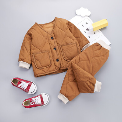 Kids Clothes 2019 Winter Baby Boys Girls Thicken Warm Cotton Outfit Toddler Coat Tops Pants 2Pcs Chilren Clothing Set
Kids Clothes 2019 Winter Baby Boys Girls Thicken Warm Cotton Outfit Toddler Coat Tops Pants 2Pcs Chilren Clothing Set