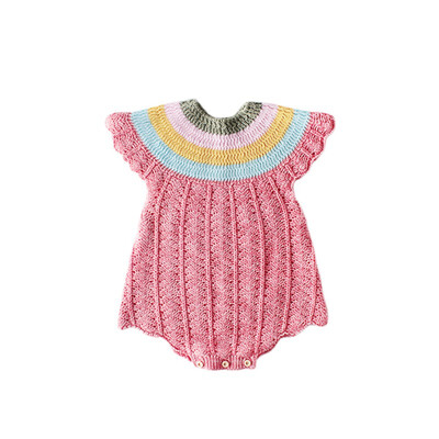 Autumn Winter Newborn Baby Boy Girl Rainbow Knitted Bodysuit Jumpsuit Short Sleeve Cotton Outfits 0-24M
Autumn Winter Newborn Baby Boy Girl Rainbow Knitted Bodysuit Jumpsuit Short Sleeve Cotton Outfits 0-24M