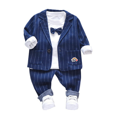 3Pcs Autumn Baby Boy Clothes Long Sleeve T-shirt Striped Print Coat Trousers Pants Clothes
3Pcs Autumn Baby Boy Clothes Long Sleeve T-shirt Striped Print Coat Trousers Pants Clothes