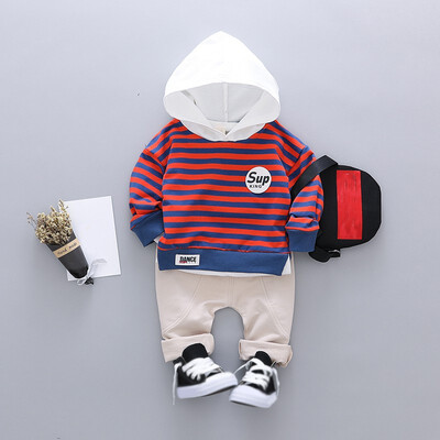 High Quality Autumn Children Baby Boys Casual Long Sleeve Striped Hoodie Sweatshirt TopsPants Trouser Costume Set
High Quality Autumn Children Baby Boys Casual Long Sleeve Striped Hoodie Sweatshirt TopsPants Trouser Costume Set