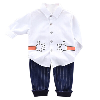 Autumn Winter Children Baby Boys Clothes Set Casual Long Sleeve Cartoon Print Blouse TopsStripe Pants Trouser 2pcs Set
Autumn Winter Children Baby Boys Clothes Set Casual Long Sleeve Cartoon Print Blouse TopsStripe Pants Trouser 2pcs Set