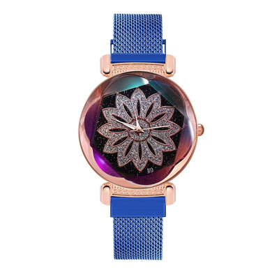 Women Quartz Magnet Buckle Starry Sky Flower Watch Luxury Ladies Stainless Steel Quartz Watch Lady Wristwatch Decoration
Women Quartz Magnet Buckle Starry Sky Flower Watch Luxury Ladies Stainless Steel Quartz Watch Lady Wristwatch Decoration