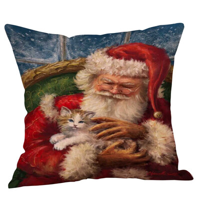 New Christmas Decoration Flax Pillowcase Santa Claus Pattern Print Pillow Sofa Car Bed Sofa Pillow Case
New Christmas Decoration Flax Pillowcase Santa Claus Pattern Print Pillow Sofa Car Bed Sofa Pillow Case