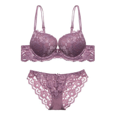 Sexy Womens Lace Embroidery Push-up Bra Set Wire Free Padded Lingerie Underwear
Sexy Womens Lace Embroidery Push-up Bra Set Wire Free Padded Lingerie Underwear