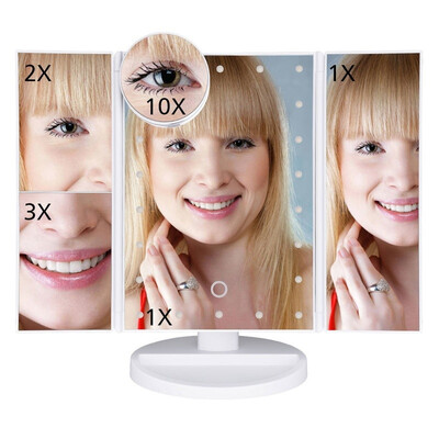 22 LED Lighted Touch Screen Makeup Mirror 2x3x10x Magnification 180°Adjustable Stand for Countertop Bathroom Cosmetic Makeup
22 LED Lighted Touch Screen Makeup Mirror 2x3x10x Magnification 180°Adjustable Stand for Countertop Bathroom Cosmetic Makeup