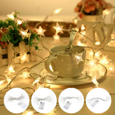 10203040 LED Star Light String Flickering Garland Battery Powered Christmas Party Lamps Wedding Decorative Garlands
10203040 LED Star Light String Flickering Garland Battery Powered Christmas Party Lamps Wedding Decorative Garlands