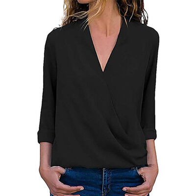 2019 New Blouse Women Elegant Blouses Pure Color V-neck Chiffon Blusas Long-sleeved White Shirt Women Shirt Plus Size Tops
2019 New Blouse Women Elegant Blouses Pure Color V-neck Chiffon Blusas Long-sleeved White Shirt Women Shirt Plus Size Tops