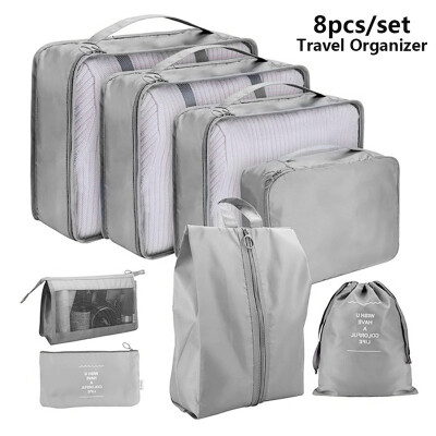 8Pcs Travel Luggage Organizer Bag Orgniser Underwear Socks Packing Cube Storage Grey
8Pcs Travel Luggage Organizer Bag Orgniser Underwear Socks Packing Cube Storage Grey