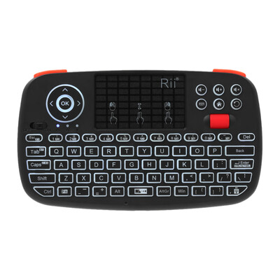 Rii i4 Mini Wireless Keyboard Bluetooth & 24GHz Dual Modes Handheld Fingerboard Backlit Mouse Touchpad Remote Control Compatible
Rii i4 Mini Wireless Keyboard Bluetooth & 24GHz Dual Modes Handheld Fingerboard Backlit Mouse Touchpad Remote Control Compatible