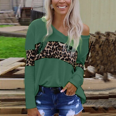 Women T-shirt Leopard 2019 Fashion Lady Casual Long Sleeve Autumn T shirt Sexy V-Neck Tees Femme Ladies Plus Size Clothes
Women T-shirt Leopard 2019 Fashion Lady Casual Long Sleeve Autumn T shirt Sexy V-Neck Tees Femme Ladies Plus Size Clothes