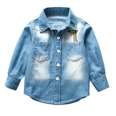 Denim Shirt Girls Boys Children Spring New Character Deer Cotton Shirts Todder Boys Fashion Shirt Sleeved Outwear
Denim Shirt Girls Boys Children Spring New Character Deer Cotton Shirts Todder Boys Fashion Shirt Sleeved Outwear