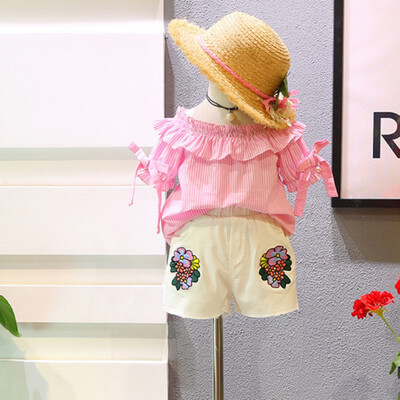 T-shirt Embroidery Flower Shorts Baby Girl Clothes Set 2PCS Girls T-shirt Shorts Baby Clothes Beach Shorts
T-shirt Embroidery Flower Shorts Baby Girl Clothes Set 2PCS Girls T-shirt Shorts Baby Clothes Beach Shorts