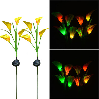 Gobestart Solar Garden Lights Multi-Color Calla lily Flower Light Outdoor Decoration 2Pcs
Gobestart Solar Garden Lights Multi-Color Calla lily Flower Light Outdoor Decoration 2Pcs