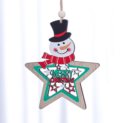 Tailored Wooden star painted pendant Christmas tree decoration accessories hanging pieces
Tailored Wooden star painted pendant Christmas tree decoration accessories hanging pieces