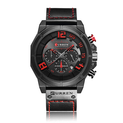 CURREN Fashion Sport Genuine Leather Men Watches 1ATM Life Water-resistant Quartz Man Watch Relogio Musculino Chronograph
CURREN Fashion Sport Genuine Leather Men Watches 1ATM Life Water-resistant Quartz Man Watch Relogio Musculino Chronograph