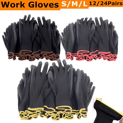 2412 Pairs PU Nylon Safety Coating Safety Work Gloves Protective Builders Fistfight Gardening M L
2412 Pairs PU Nylon Safety Coating Safety Work Gloves Protective Builders Fistfight Gardening M L