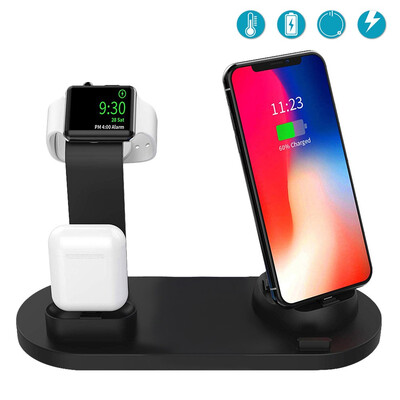 3 In 1 USB Fast Charging Stand Charging Dock Station Phone Charger for Apple AirPods Apple Watch Iphone X Xs Xs Max Xr 8P 8 7 6
3 In 1 USB Fast Charging Stand Charging Dock Station Phone Charger for Apple AirPods Apple Watch Iphone X Xs Xs Max Xr 8P 8 7 6