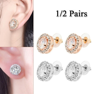 12 Pairs Silver Round Stud Earrings Individual Round Diamond Stud Earrings Rosegold Filled Stud Earrings
12 Pairs Silver Round Stud Earrings Individual Round Diamond Stud Earrings Rosegold Filled Stud Earrings