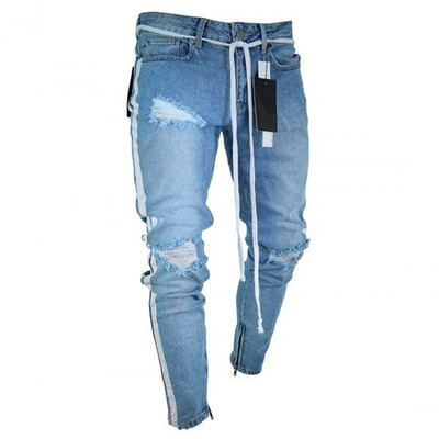 2018 Men Stylish Ripped Jeans Pants Biker Skinny Slim Straight Frayed Denim Trousers New Fashion skinny jeans men Clothes
2018 Men Stylish Ripped Jeans Pants Biker Skinny Slim Straight Frayed Denim Trousers New Fashion skinny jeans men Clothes