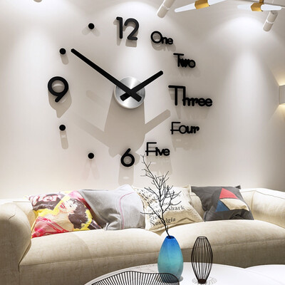 Willstar Large Wall Clock Modern Design 3D Wall Sticker Clock Silent Home Decor Living Room Quartz Horloge
Willstar Large Wall Clock Modern Design 3D Wall Sticker Clock Silent Home Decor Living Room Quartz Horloge