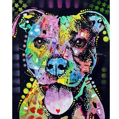 DIY Diamond Painting Cross Stitch Animal Colored Dog Head Full Round Diamond Embroidery Rhinestone Home Decor Handwork Gift Canvas
DIY Diamond Painting Cross Stitch Animal Colored Dog Head Full Round Diamond Embroidery Rhinestone Home Decor Handwork Gift Canvas